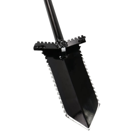 Anaconda NX-5 Tempered Steel 31" Shovel w/ Double Serrated Blade &amp; Foot Pegs