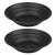 10" Black Plastic Gold Pan Panning for Gold Prospecting Mining Operations 2 Pack