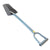 King of Spades Super Sampson Gray D-Handle Shovel with Heat Treated Blade